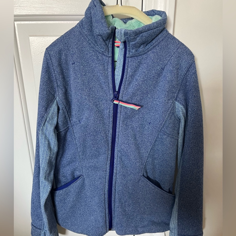 Ivivva by Lululemon fleece-lined zip-up sweater size 7